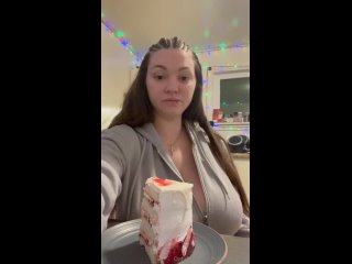 it’s my birthday watch me strip out of this sweater revealing my new birthday bra i take my shorts o